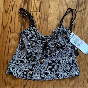 NWT Coco Reef underwire tankini top